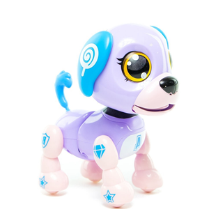 ربات اسباب بازی شارژی سگ سنسوردار بنفش Electronic Robot Dog Smart Pet Purple_اسباب بازی